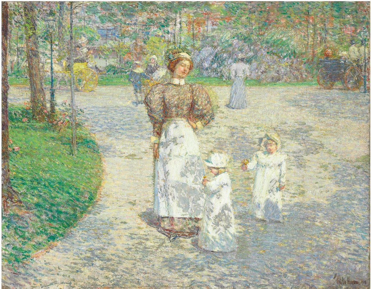 Kevät Central Parkissa tekijältä Childe Frederick Hassam