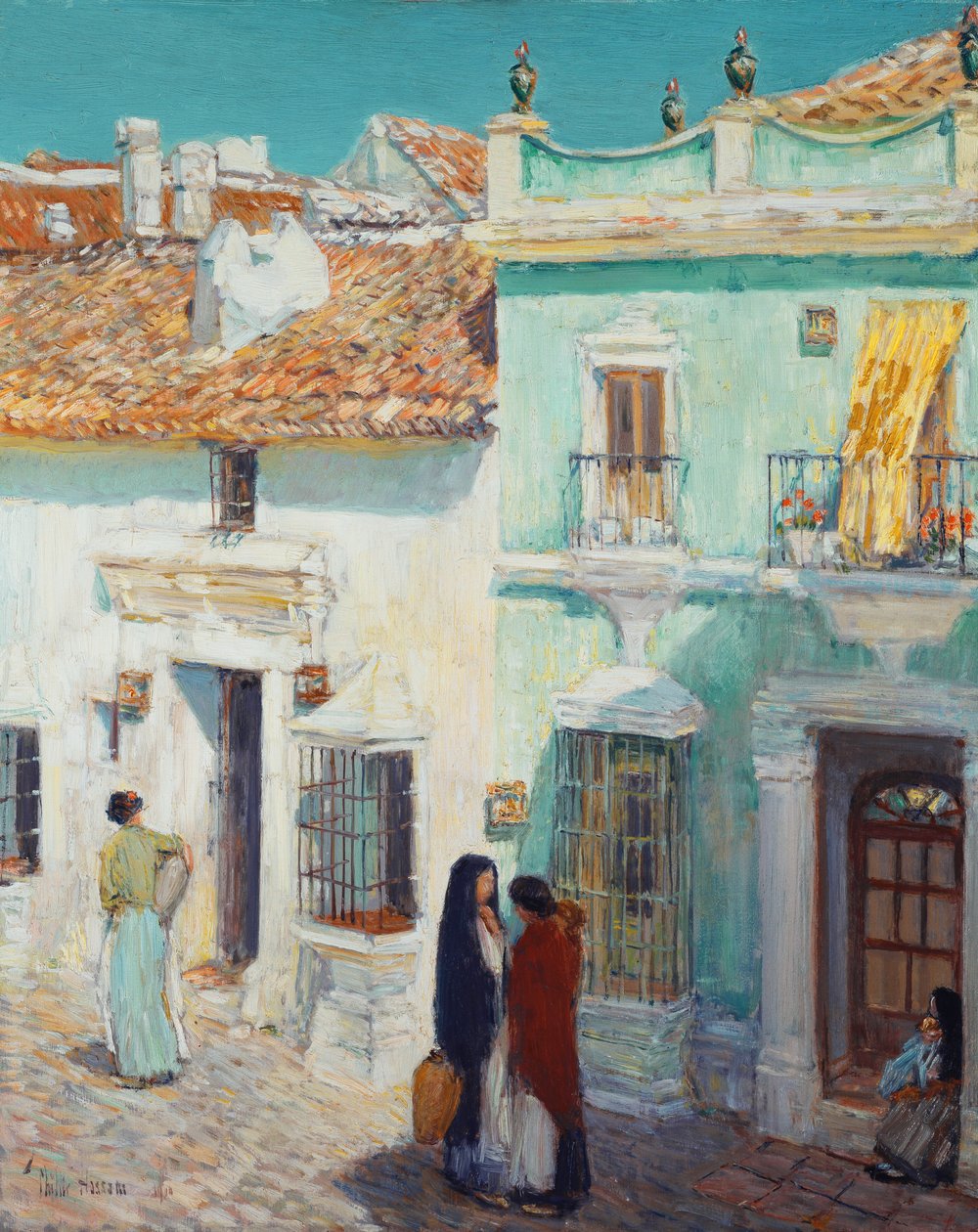 Street Scene, La Ronda, Espanja tekijältä Childe Frederick Hassam