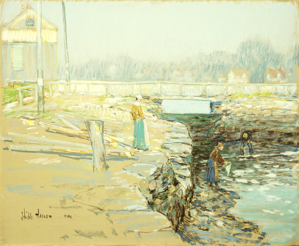 Mill Dam, Cos Cob tekijältä Childe Frederick Hassam