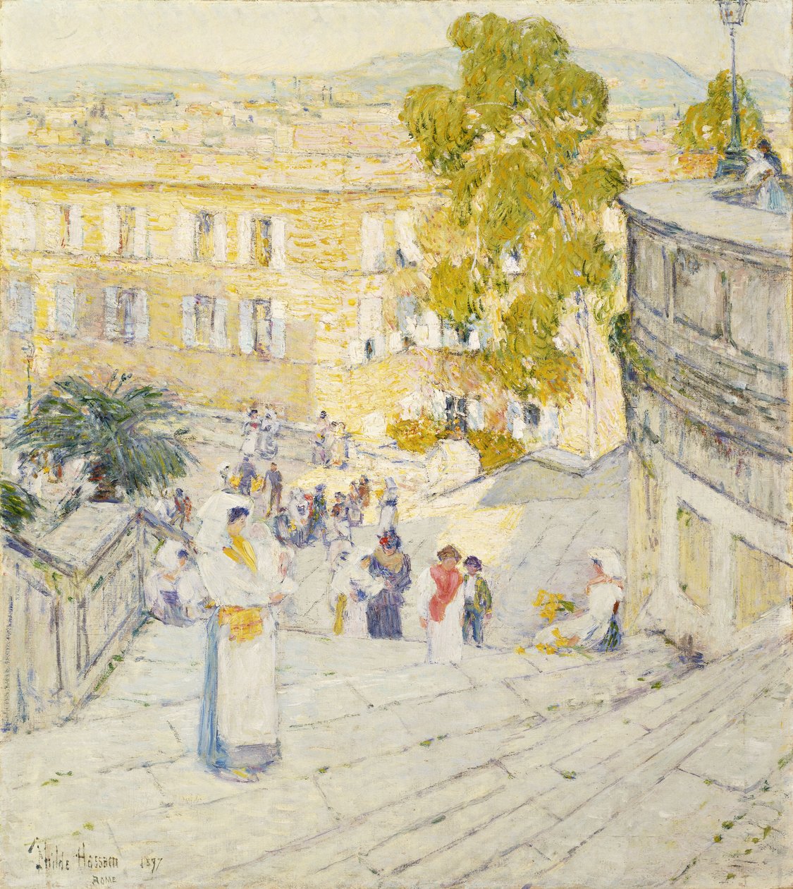Rooman espanjalaiset portaat tekijältä Childe Frederick Hassam