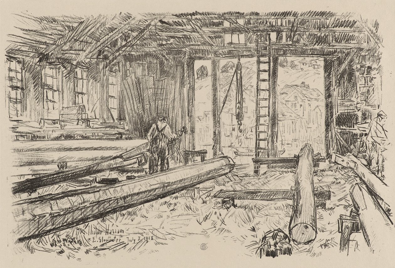 Spar Shop, Gloucester, 8. heinäkuuta tekijältä Childe Frederick Hassam