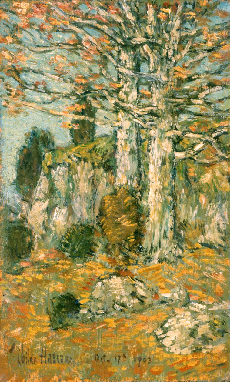 Puun maisema tekijältä Childe Frederick Hassam