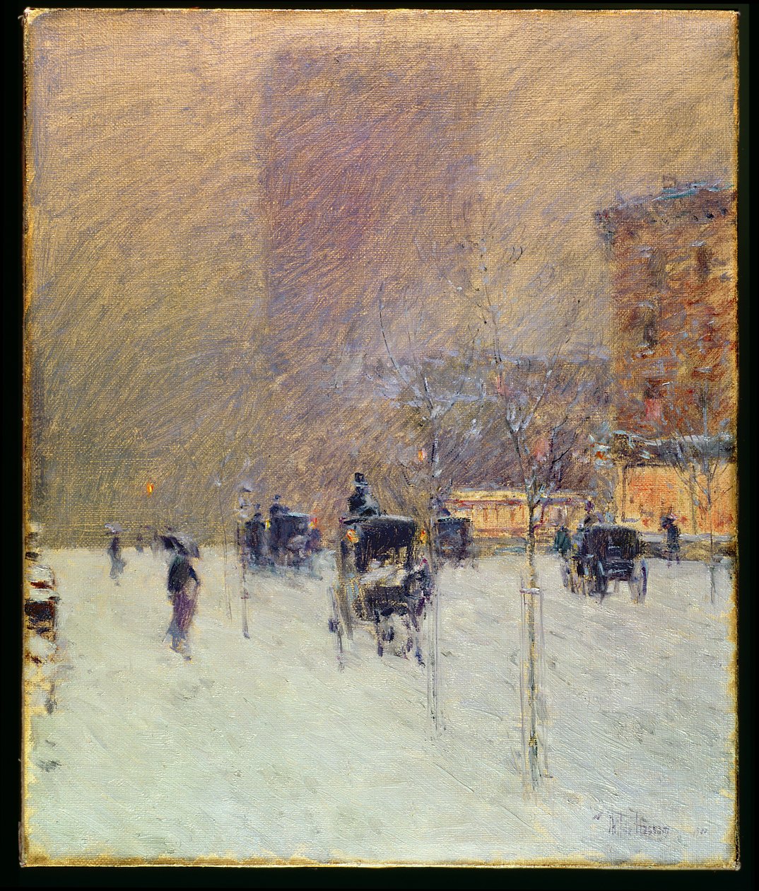 Talviiltapäivä New Yorkissa tekijältä Childe Frederick Hassam