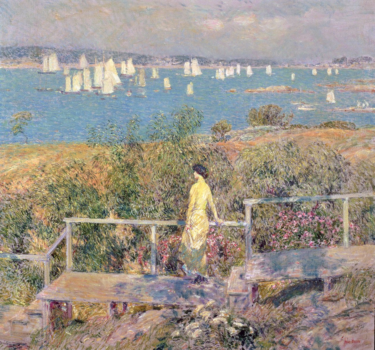 Yachts, Gloucester tekijältä Childe Frederick Hassam
