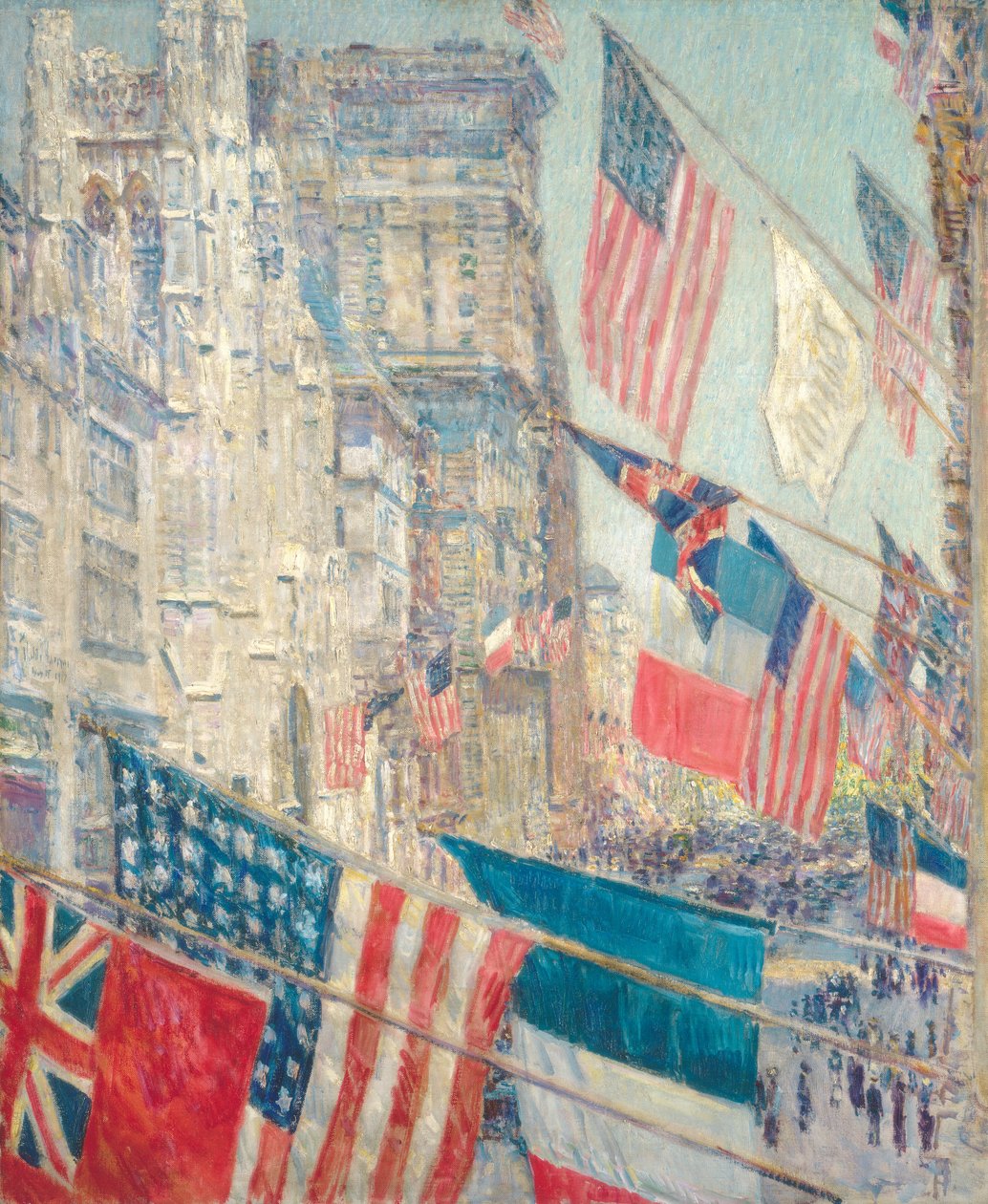 Liittoutuneiden päivä, toukokuu 1917 tekijältä Childe Hassam