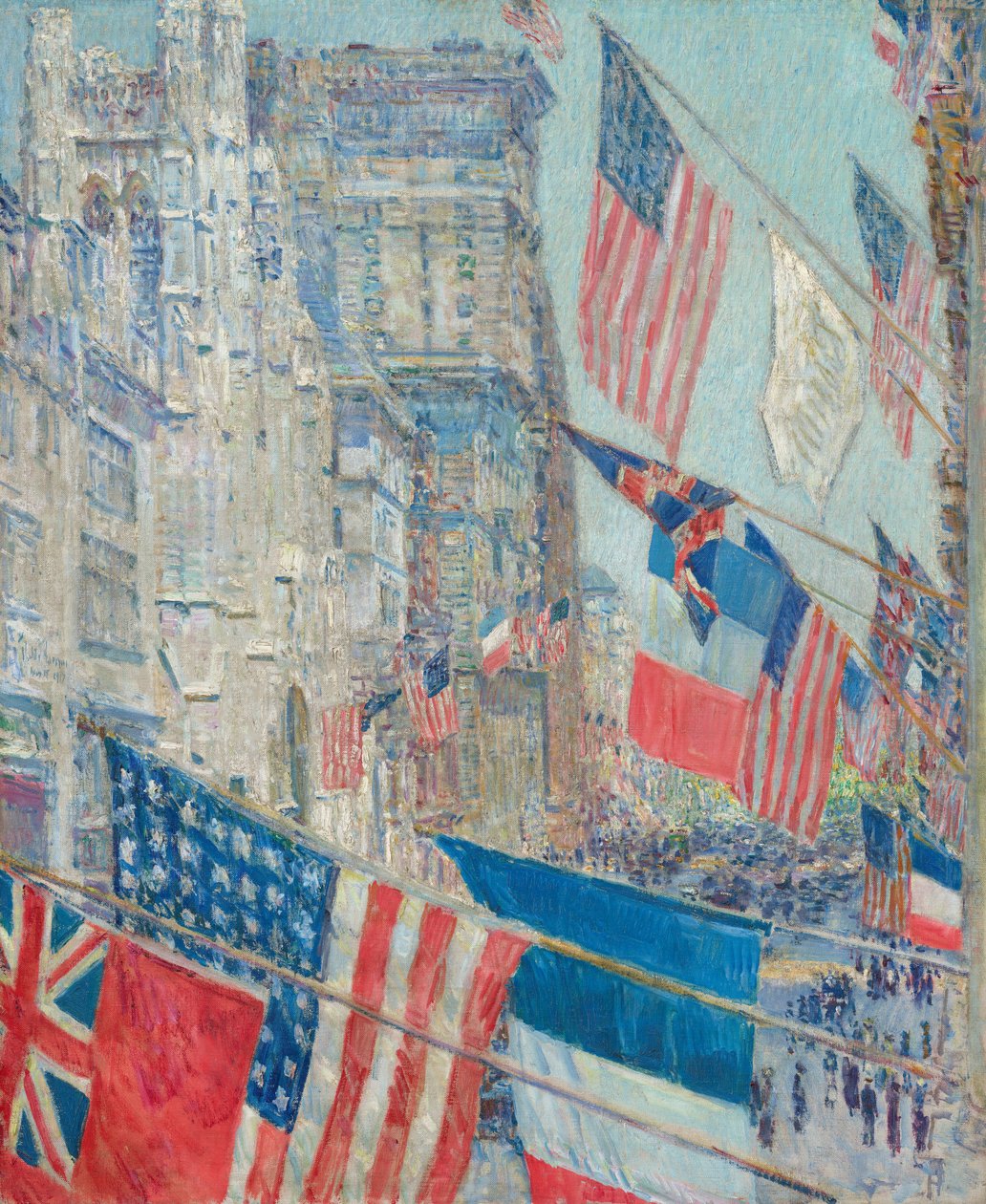 Liittolaisten päivä, toukokuu 1917 tekijältä Childe Hassam