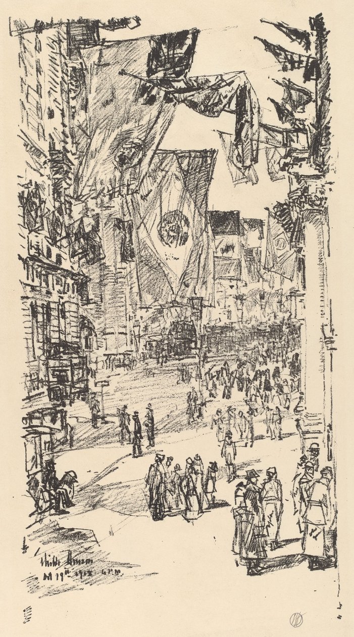 Avenue of the Allies tekijältä Childe Hassam