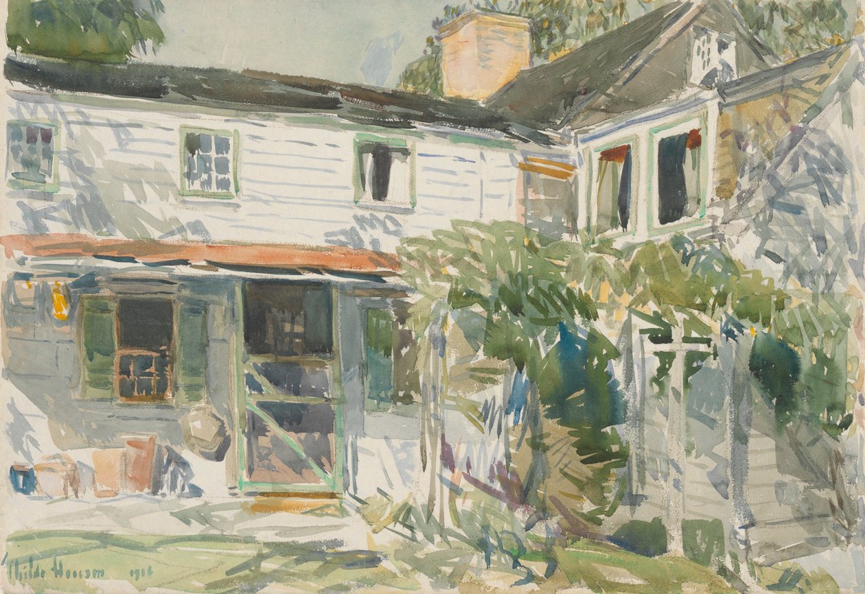 Vanhan talon takaosa tekijältä Childe Hassam