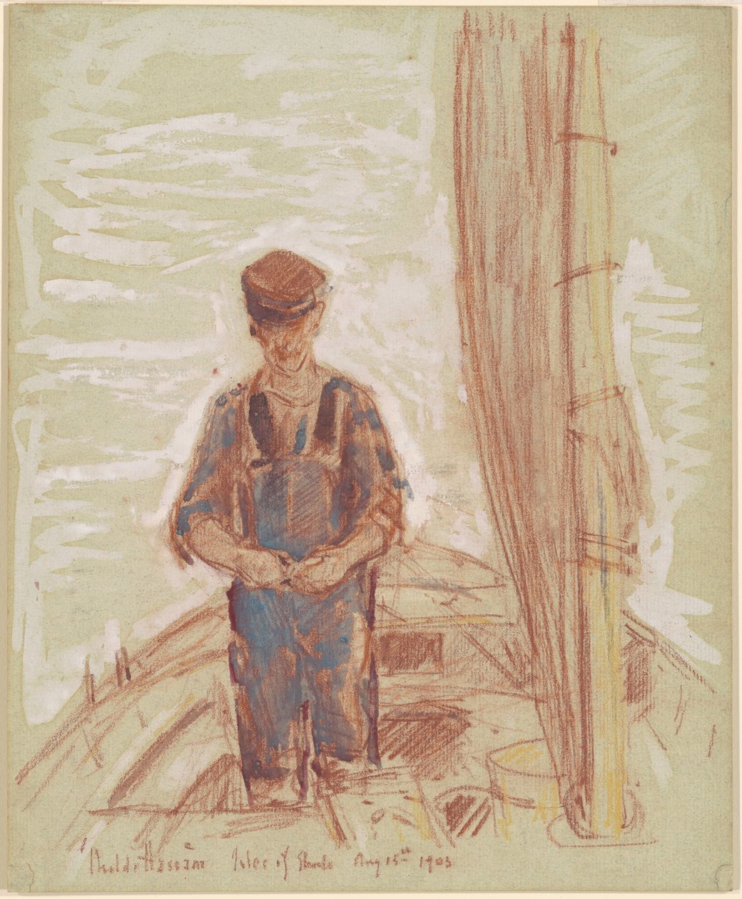 Fisherman, Isle of Shoals tekijältä Childe Hassam