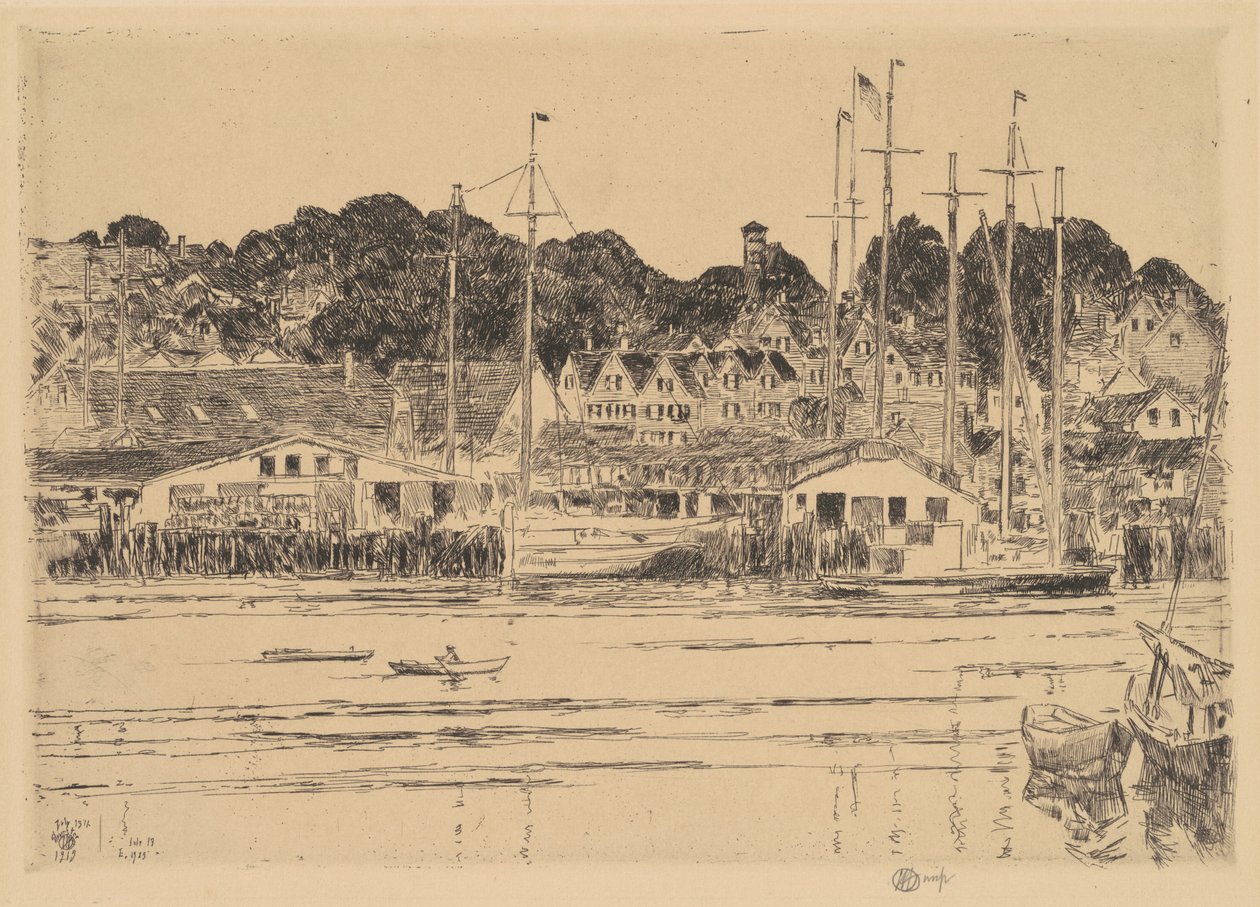 Sisäsatama, Gloucester tekijältä Childe Hassam