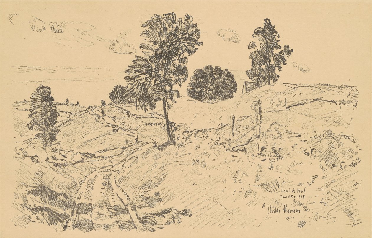 Maisema, Nodin maa tekijältä Childe Hassam