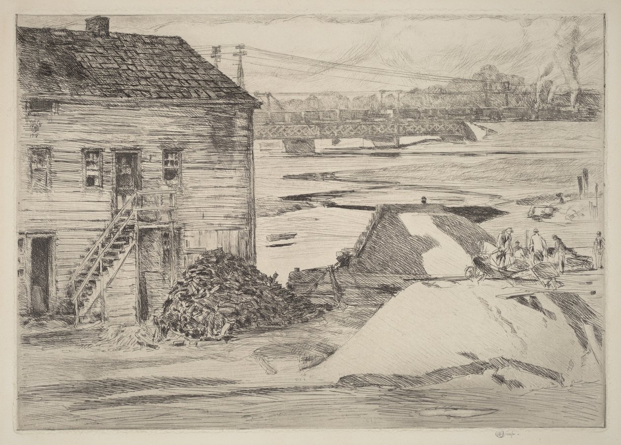 Laskuvesi, Cos Cobin silta tekijältä Childe Hassam