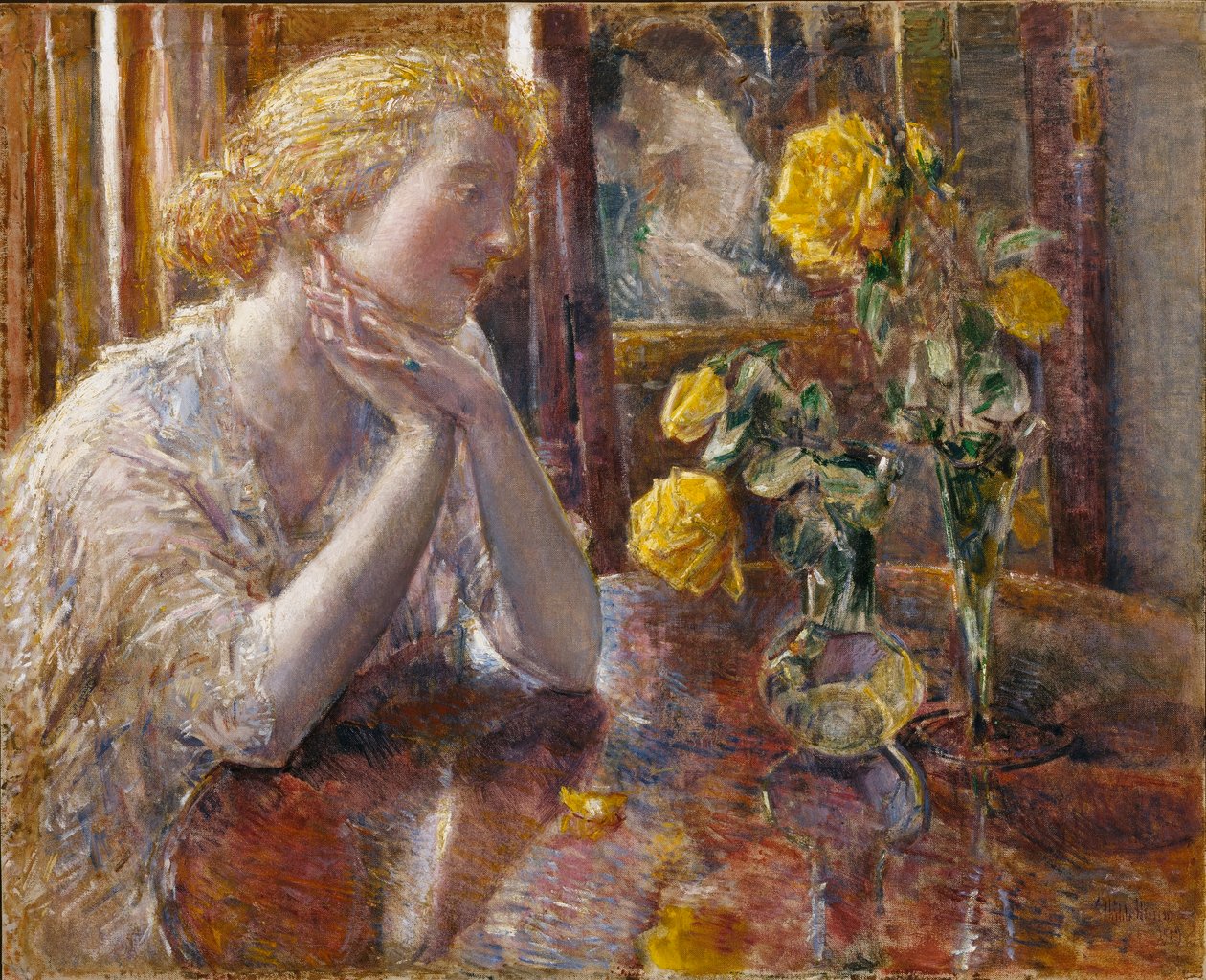 Maréchal Niel Roses tekijältä Childe Hassam