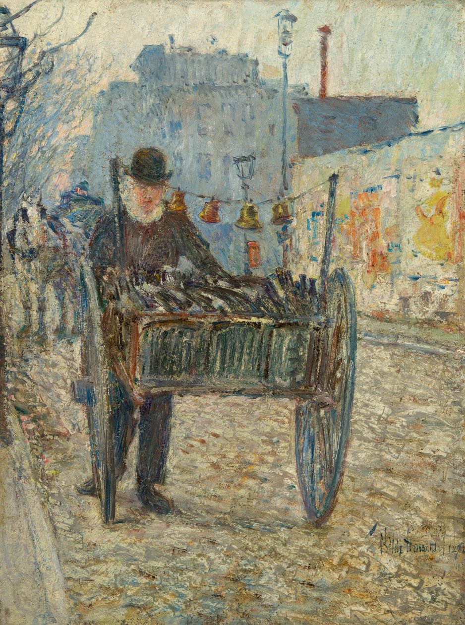 Vanha pullonkerääjä tekijältä Childe Hassam