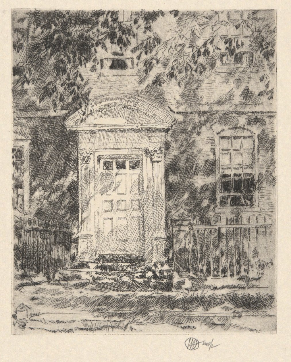 Portsmouthin oviaukko tekijältä Childe Hassam