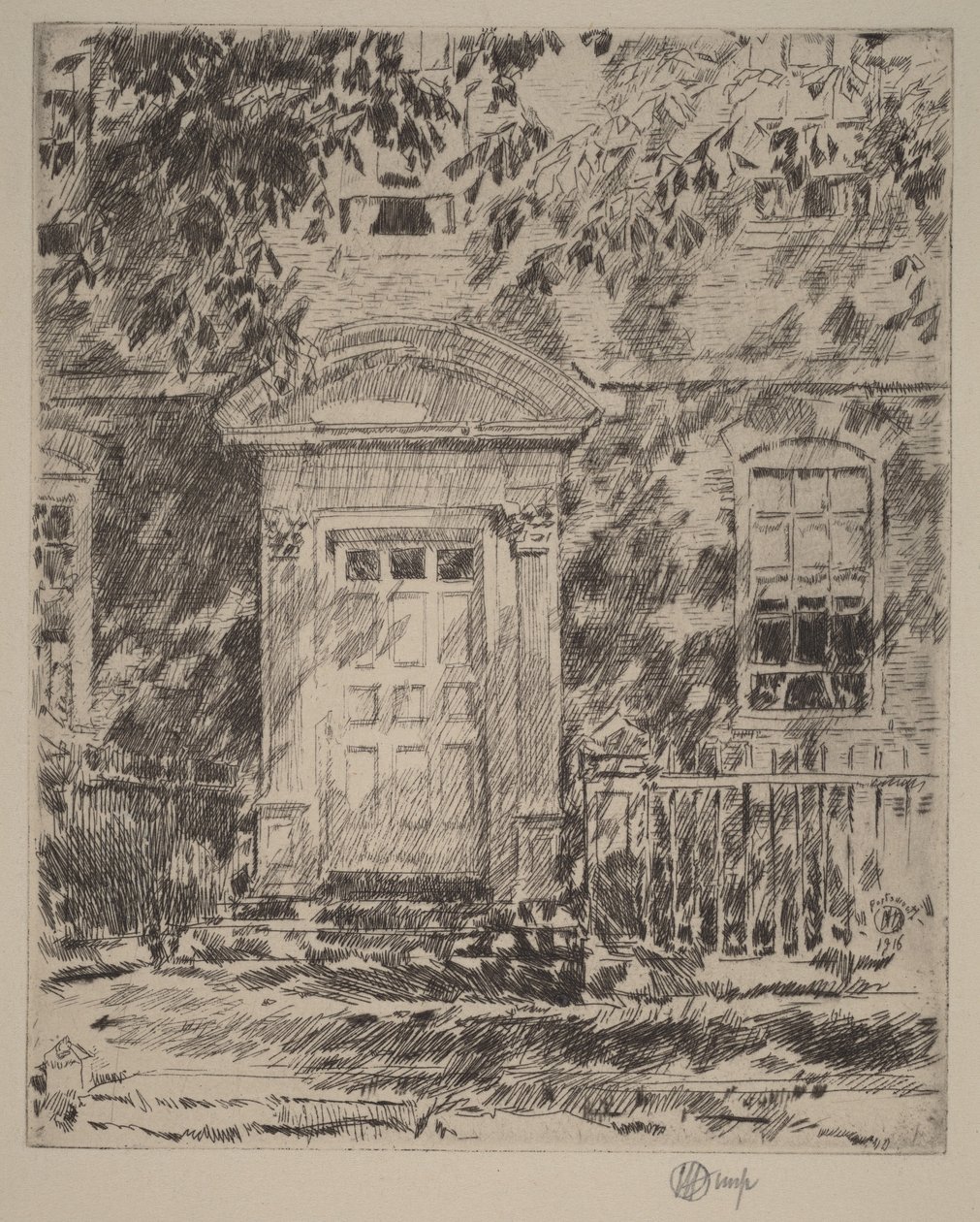 Portsmouthin oviaukko tekijältä Childe Hassam