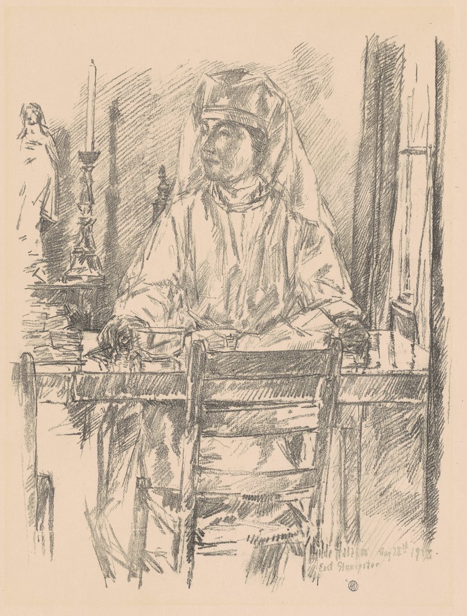 Punaisen Ristin sairaanhoitaja tekijältä Childe Hassam