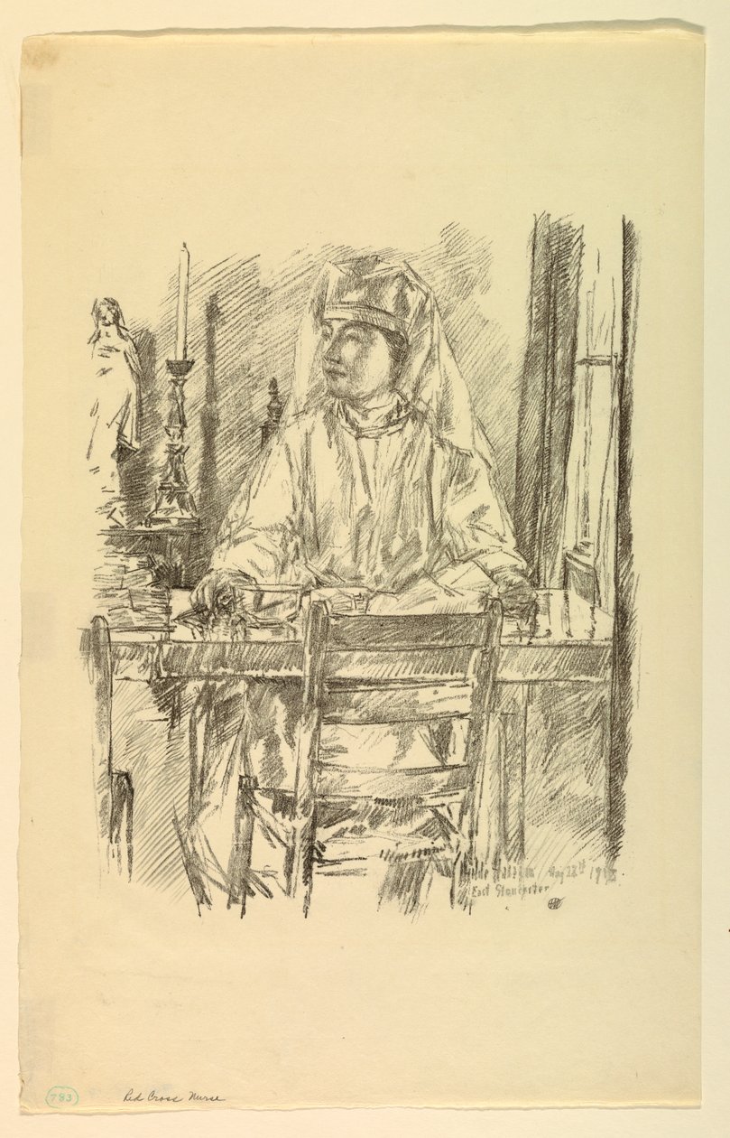 Punaisen Ristin sairaanhoitaja tekijältä Childe Hassam