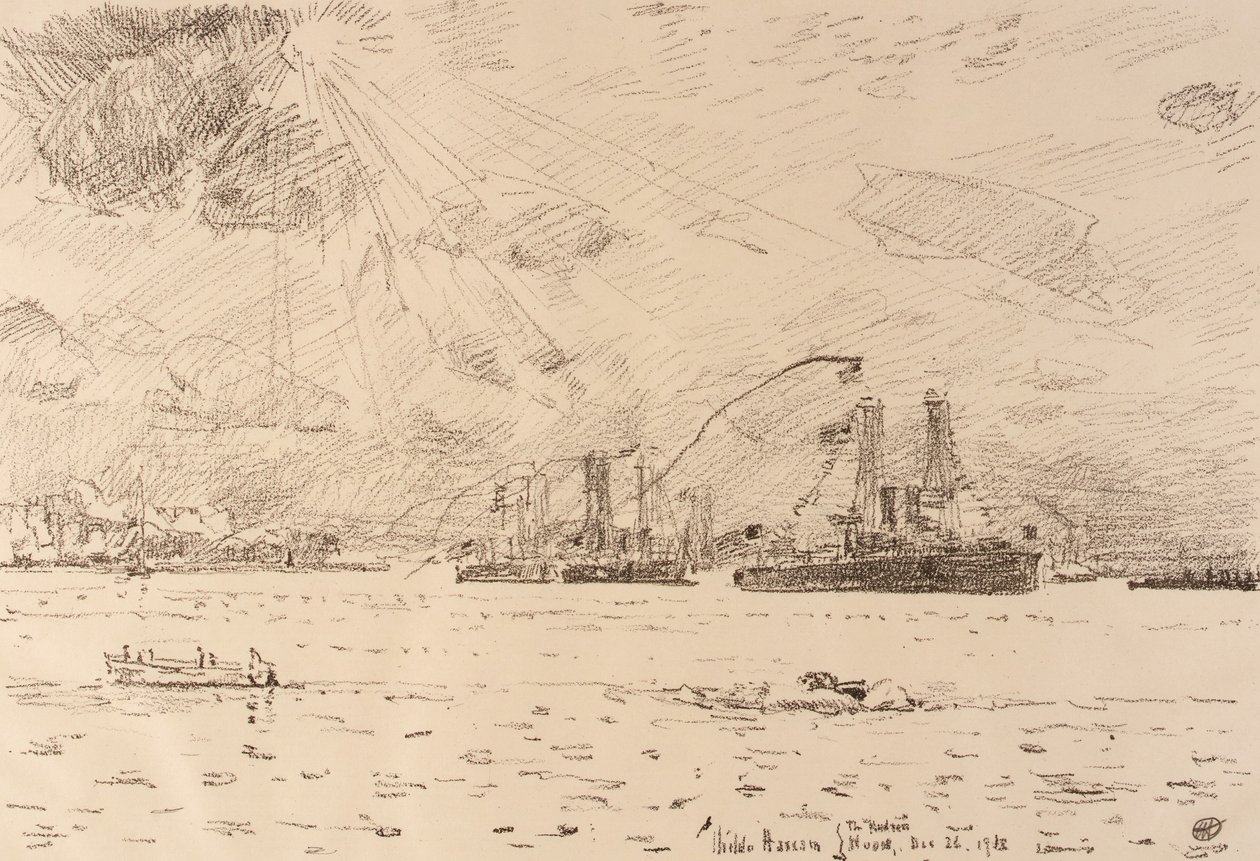 Laivaston paluu tekijältä Childe Hassam