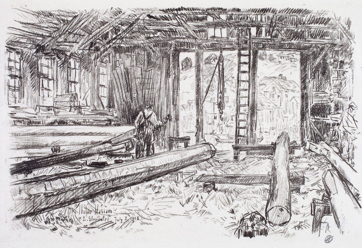 Spar Shop, Gloucester tekijältä Childe Hassam