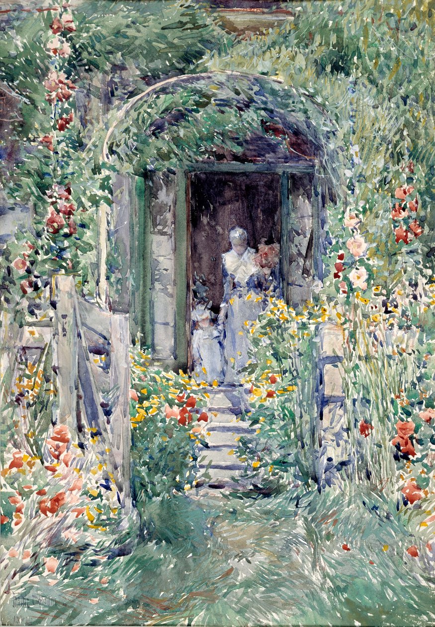 Puutarha loistossaan tekijältä Childe Hassam