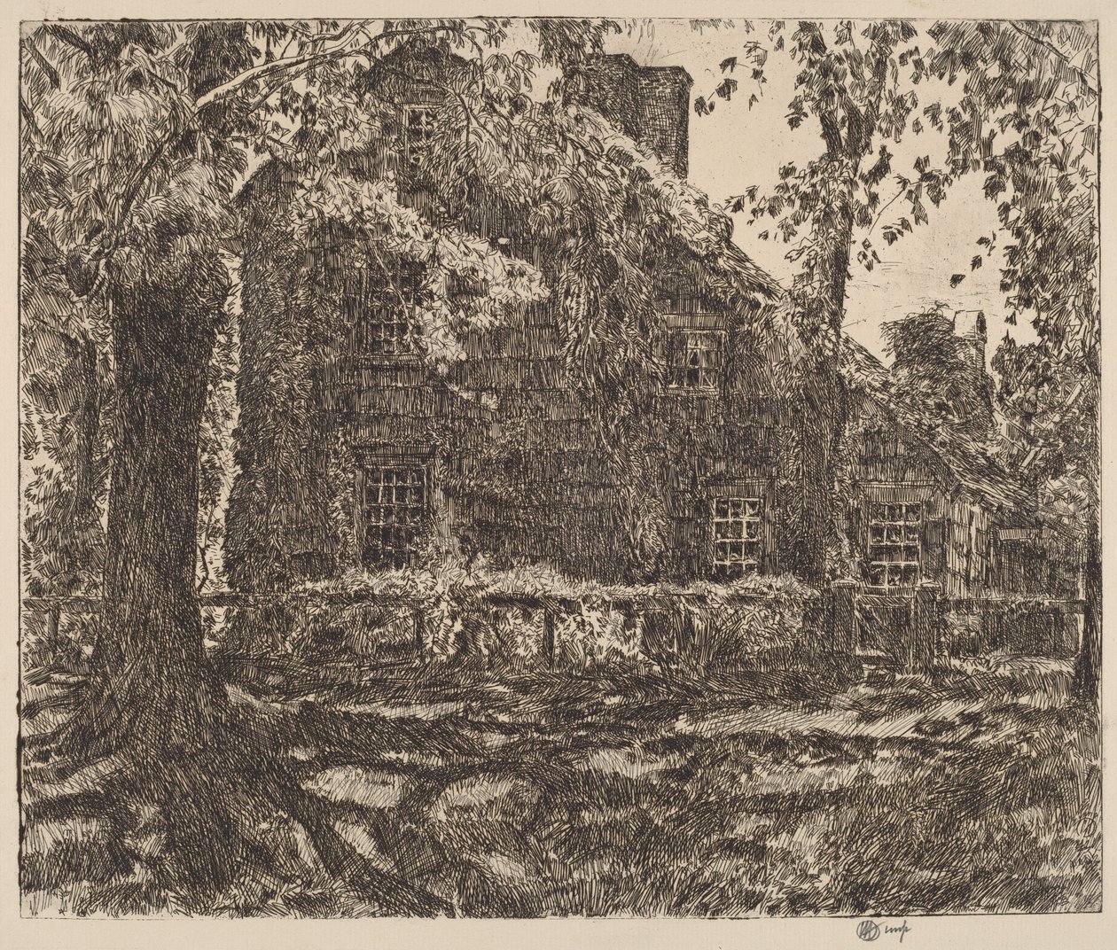 "Home Sweet Home" -mökki, Easthampton tekijältä Childe Hassam