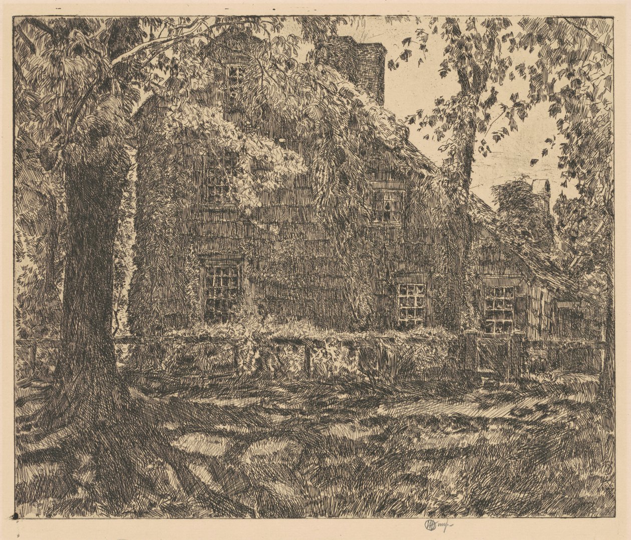 "Home Sweet Home" -mökki, Easthampton tekijältä Childe Hassam