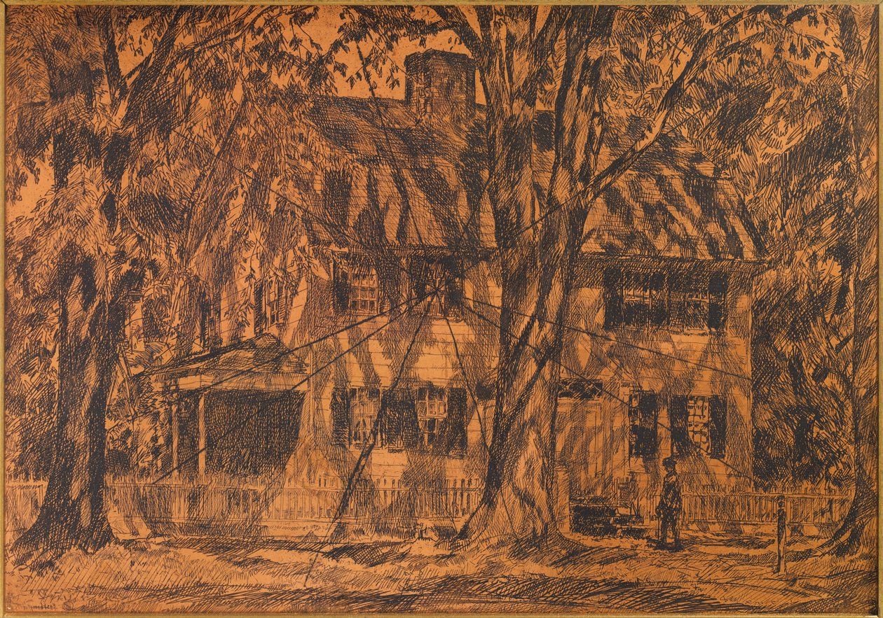 Lion Gardinerin talo, Easthampton, Long Island tekijältä Childe Hassam