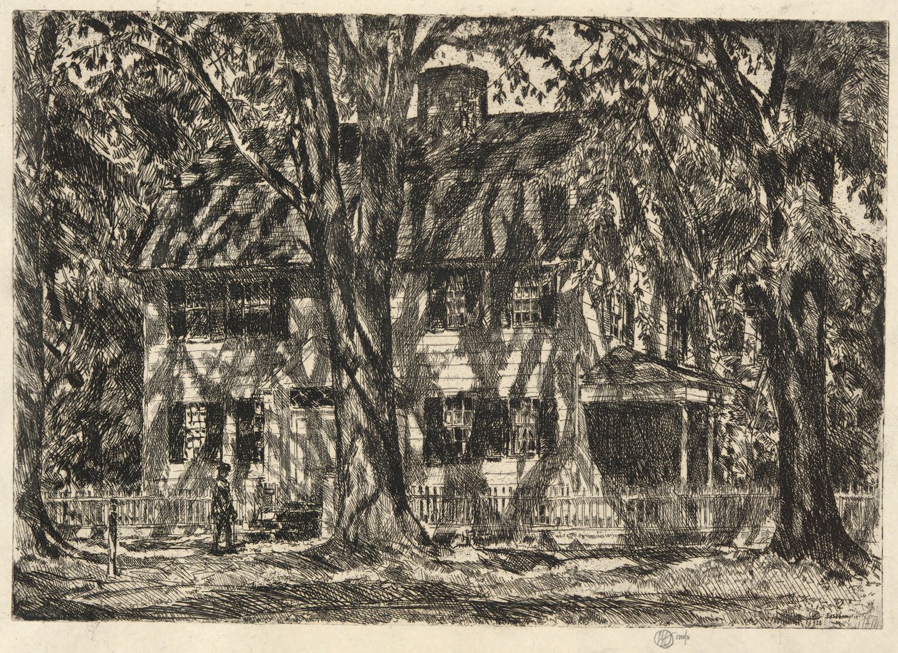 Lion Gardner House, Easthampton tekijältä Childe Hassam