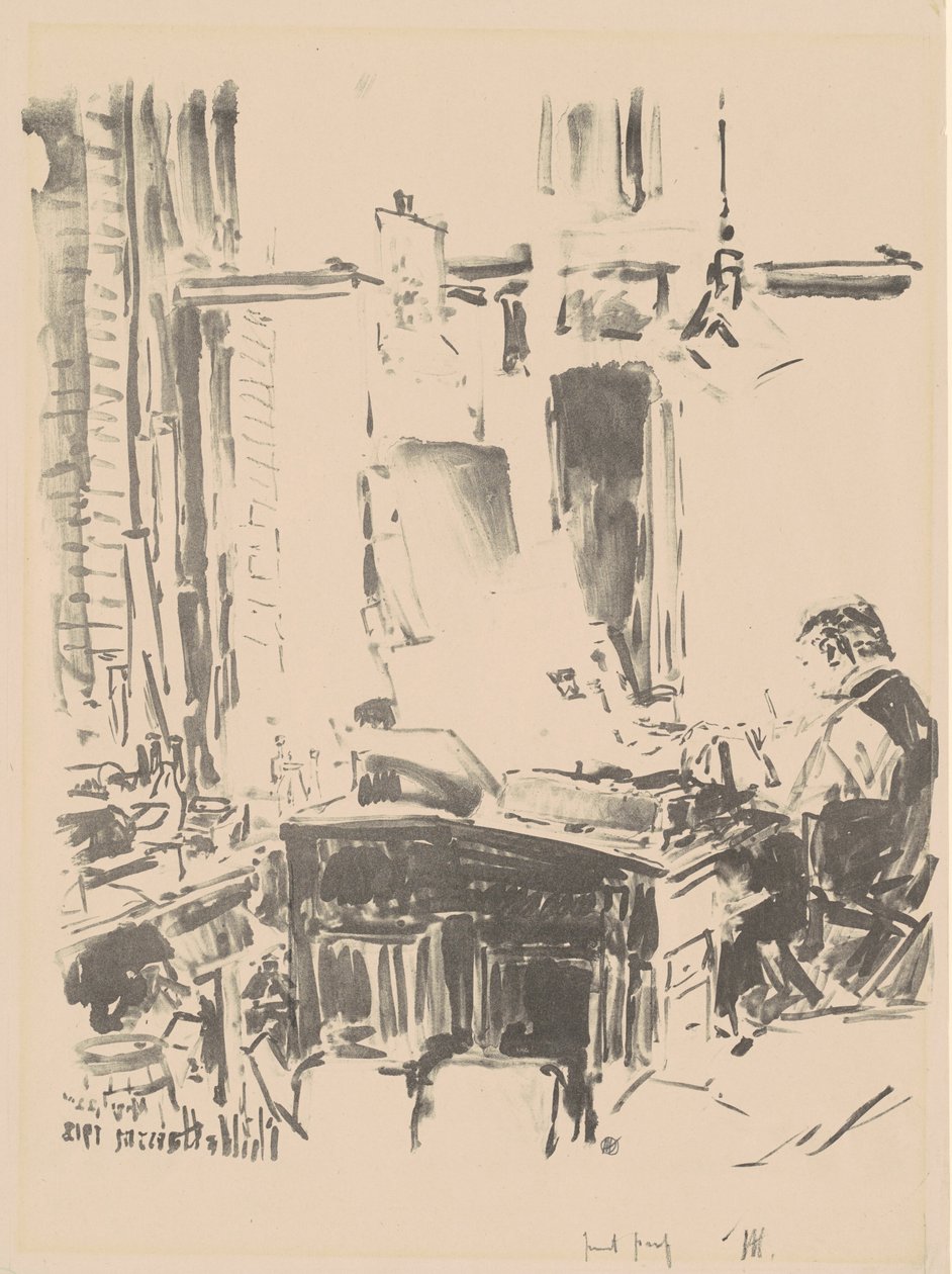 Litografi tekijältä Childe Hassam