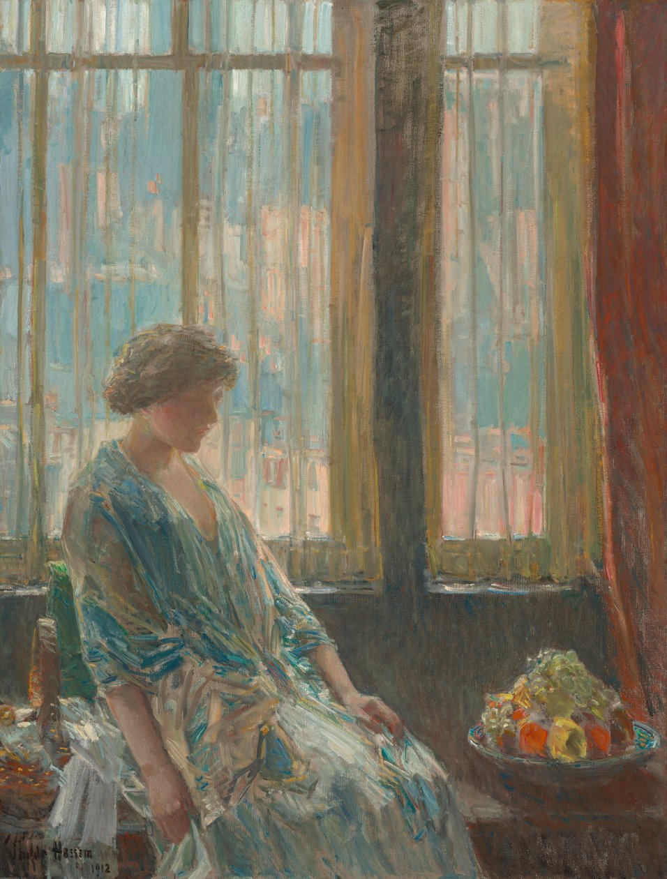 New Yorkin ikkuna tekijältä Childe Hassam