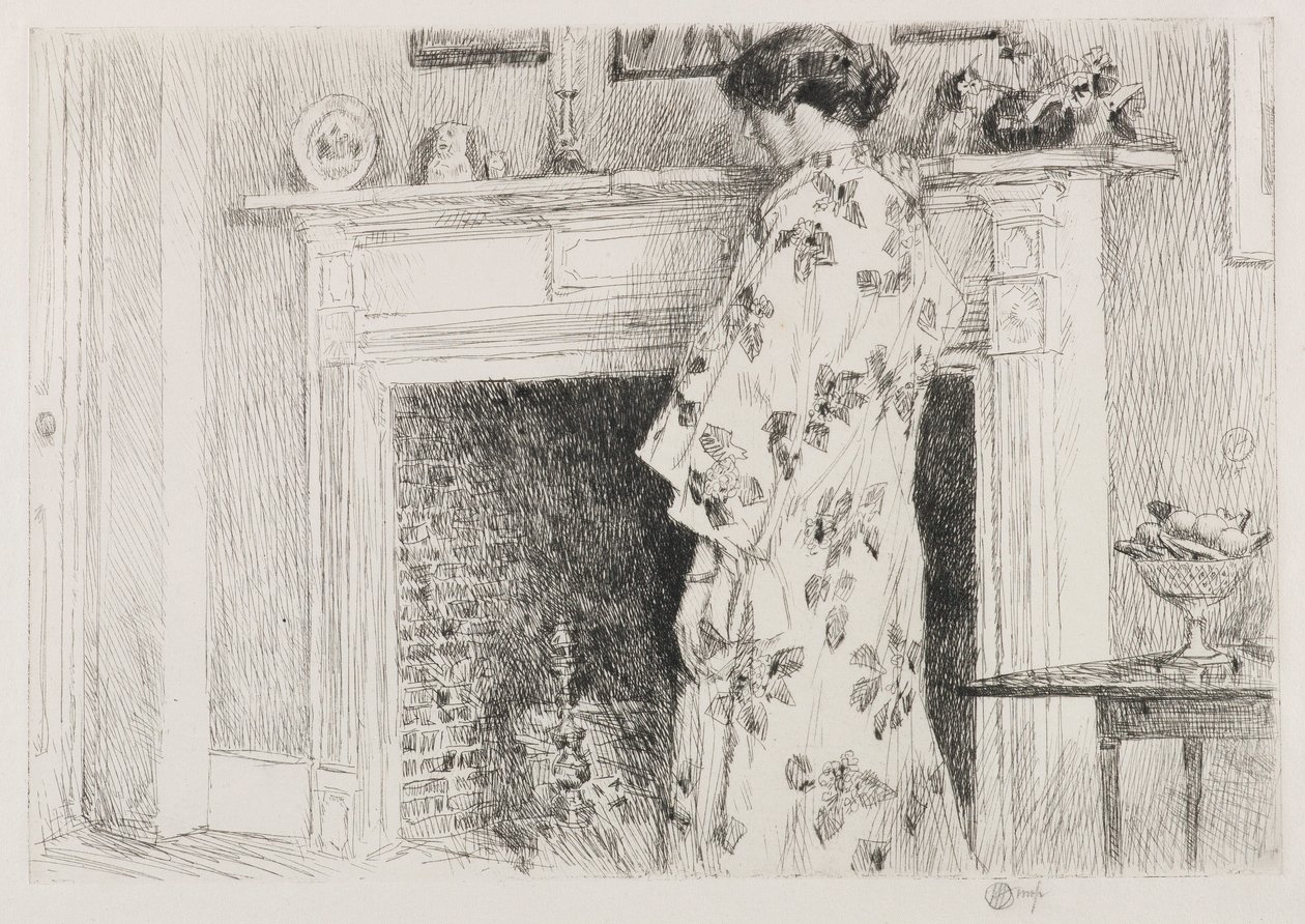 Valkoinen kimono tekijältä Childe Hassam