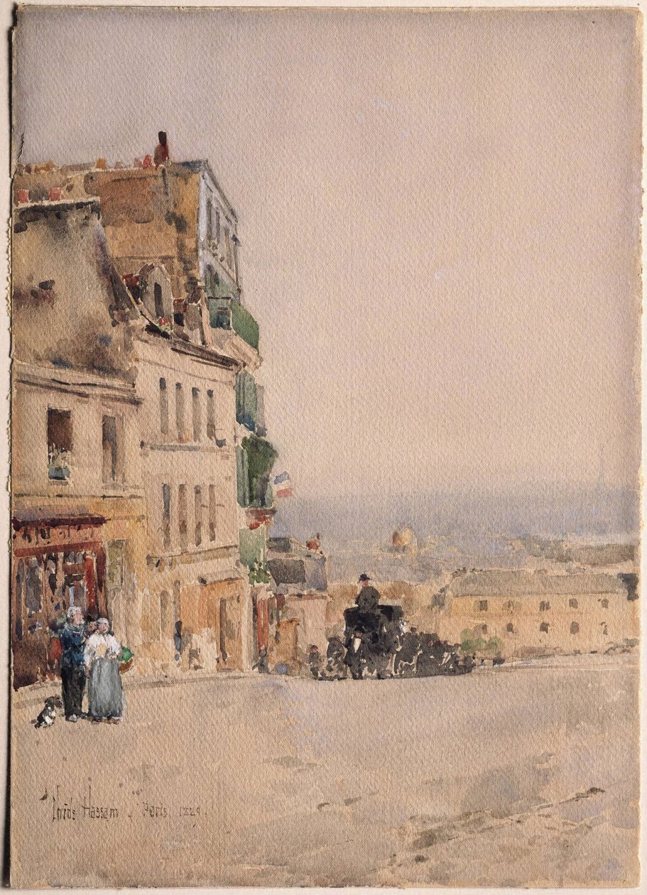 Näkymä Montmartresta, Pariisi tekijältä Childe Hassam