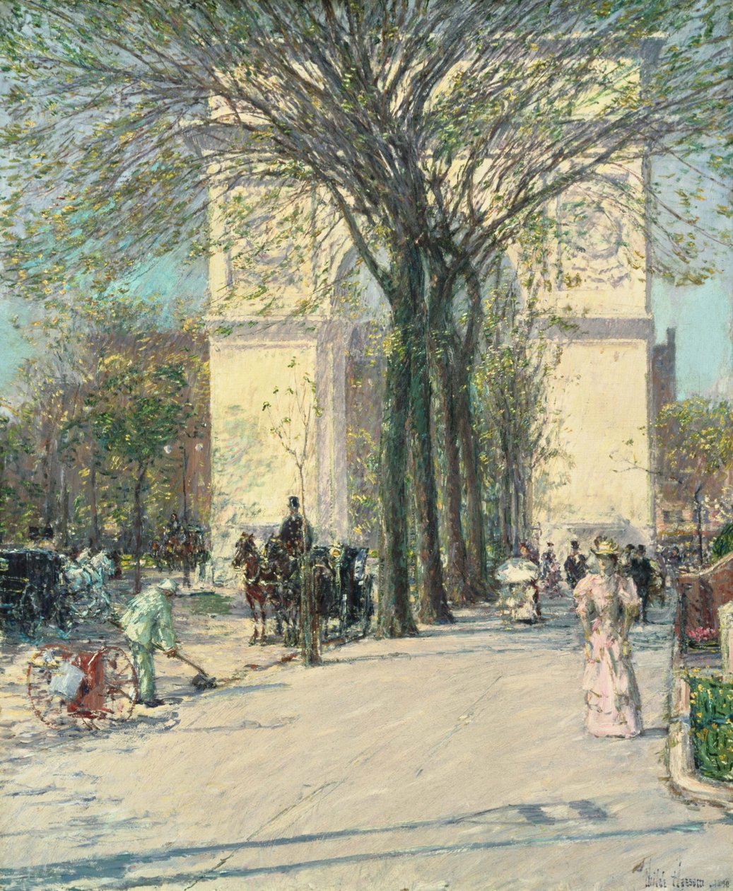 Washington Arch keväällä tekijältä Childe Hassam