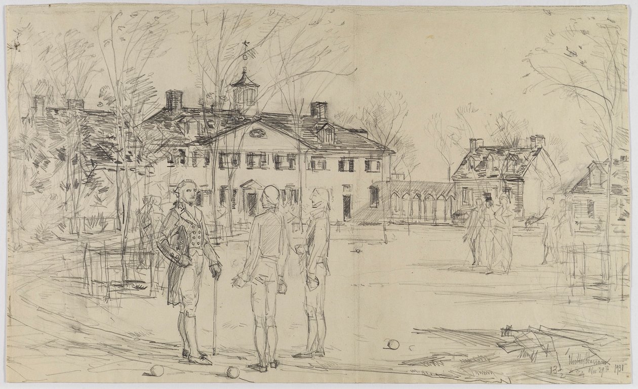 Washington Mount Vernonissa tekijältä Childe Hassam