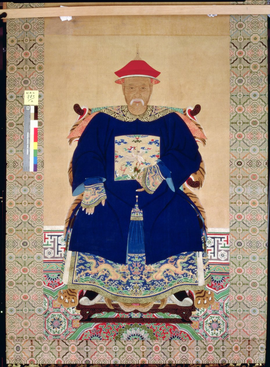 Esivanhempien muotokuva, 1600-luvun loppu tai 1700-luvun alku tekijältä Chinese School