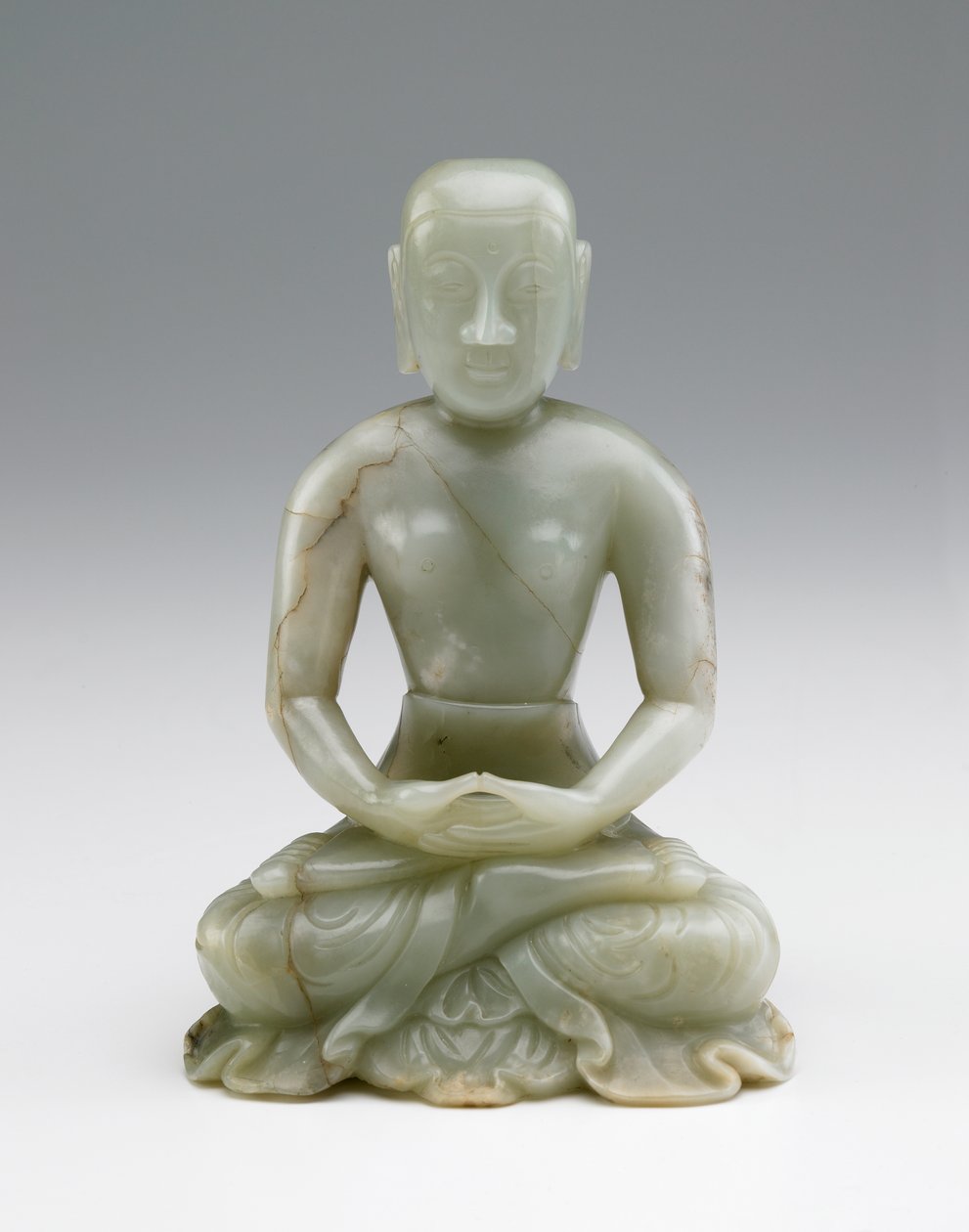 Shakymuni Buddhan kaiverrus askeettisena 1600-1700-luvulla tekijältä Chinese School