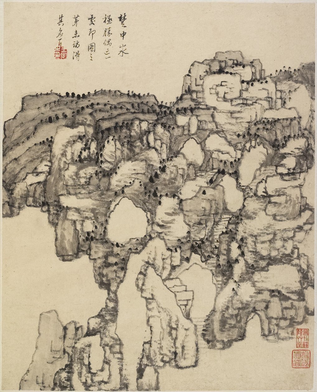 Vaaka (muste paperille) tekijältä Chinese School