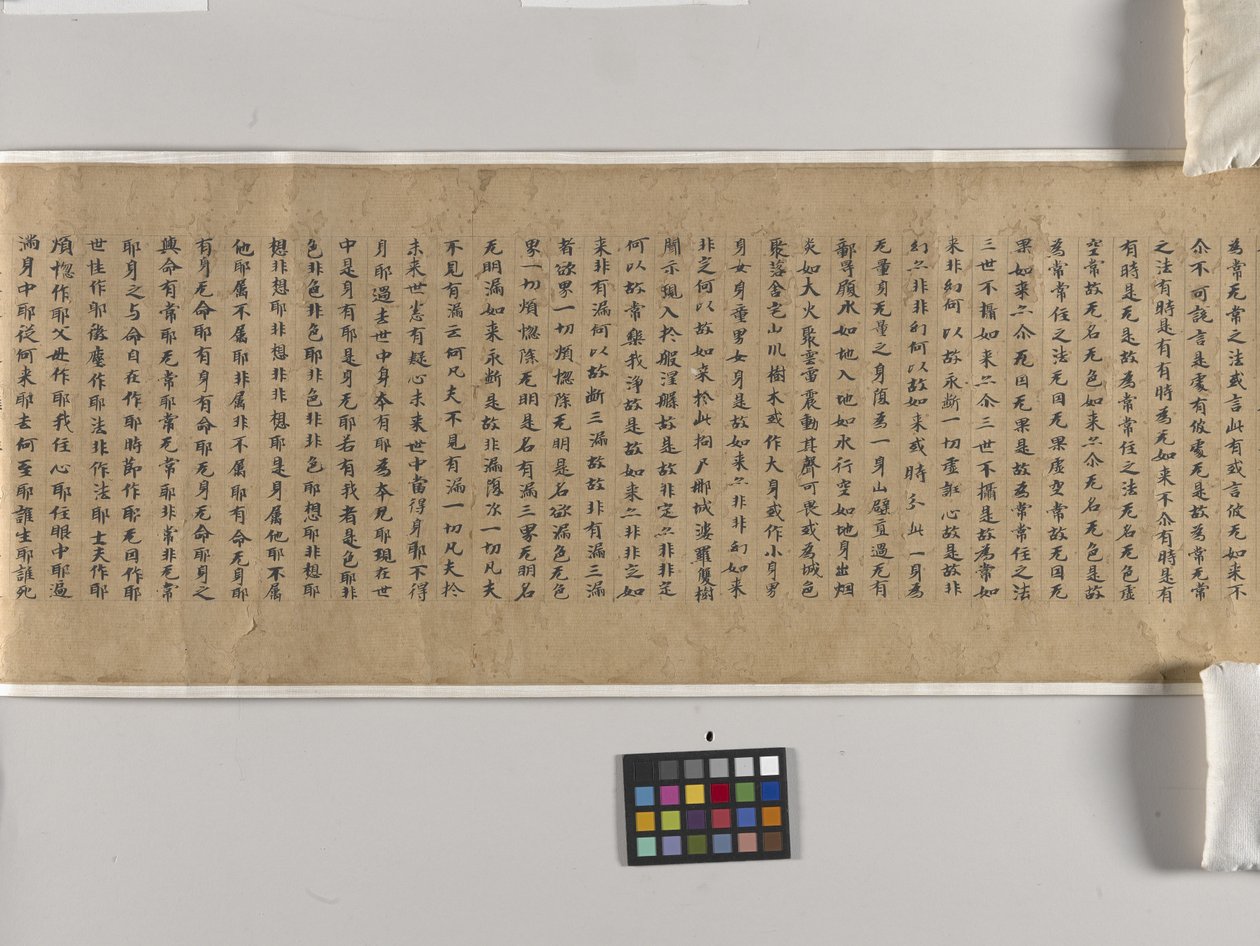 Mahaparinirvana Sutra (Dabonepan Jing) Ch. 22 (mustepaperi) tekijältä Chinese School