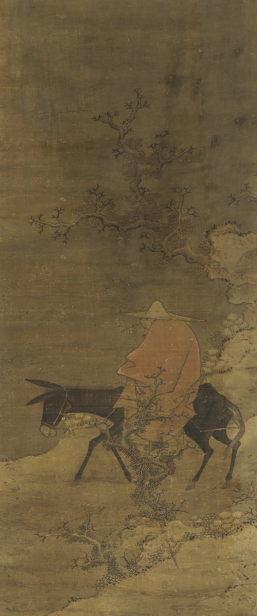 Ratsastus lumen läpi etsimään luumunkukkia, Ming- tai Qing-dynastia, 1400-1700-luku tekijältä Chinese School