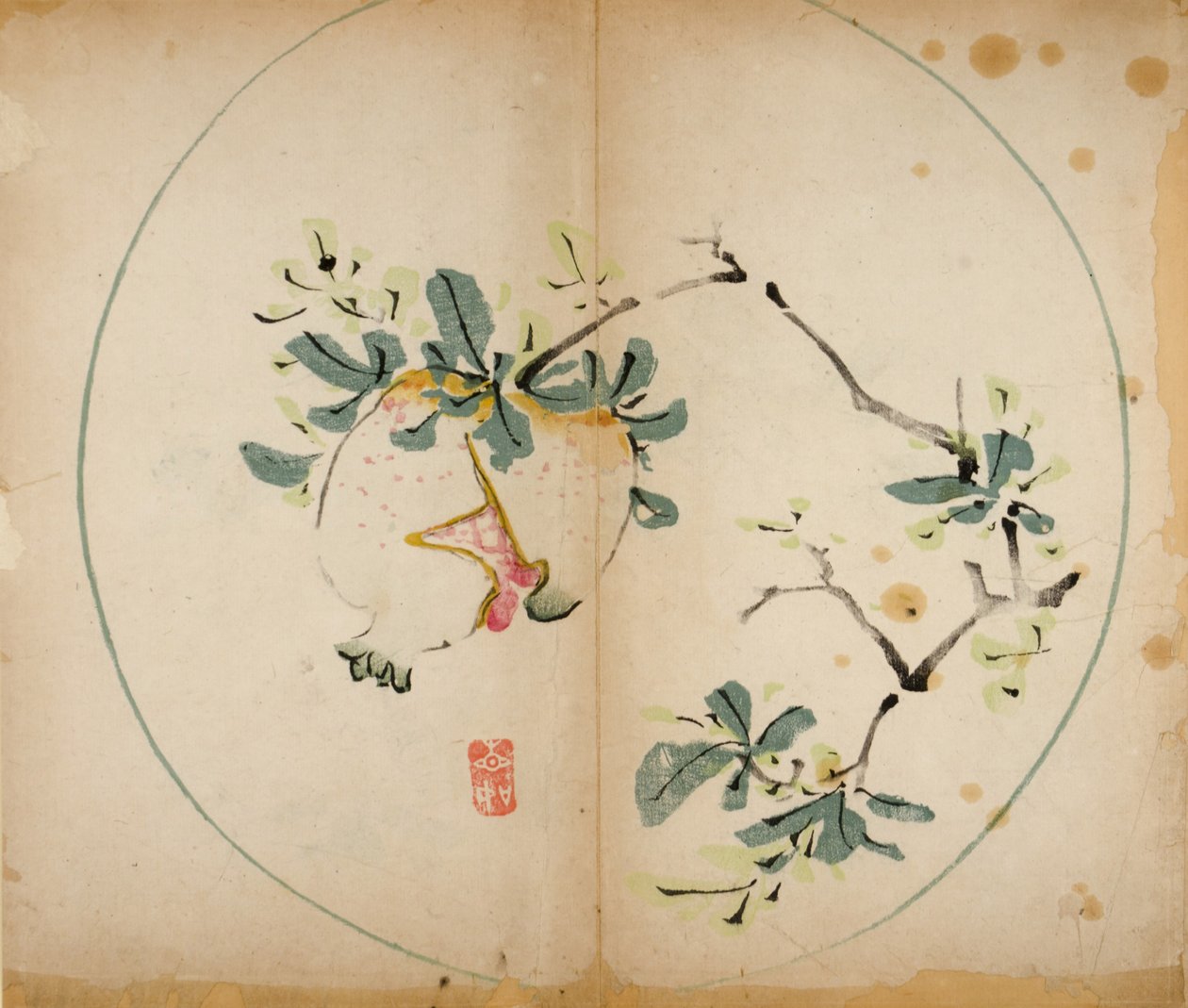 Ten Bamboo Studio Prints, 1643 (puupalikka) tekijältä Chinese School