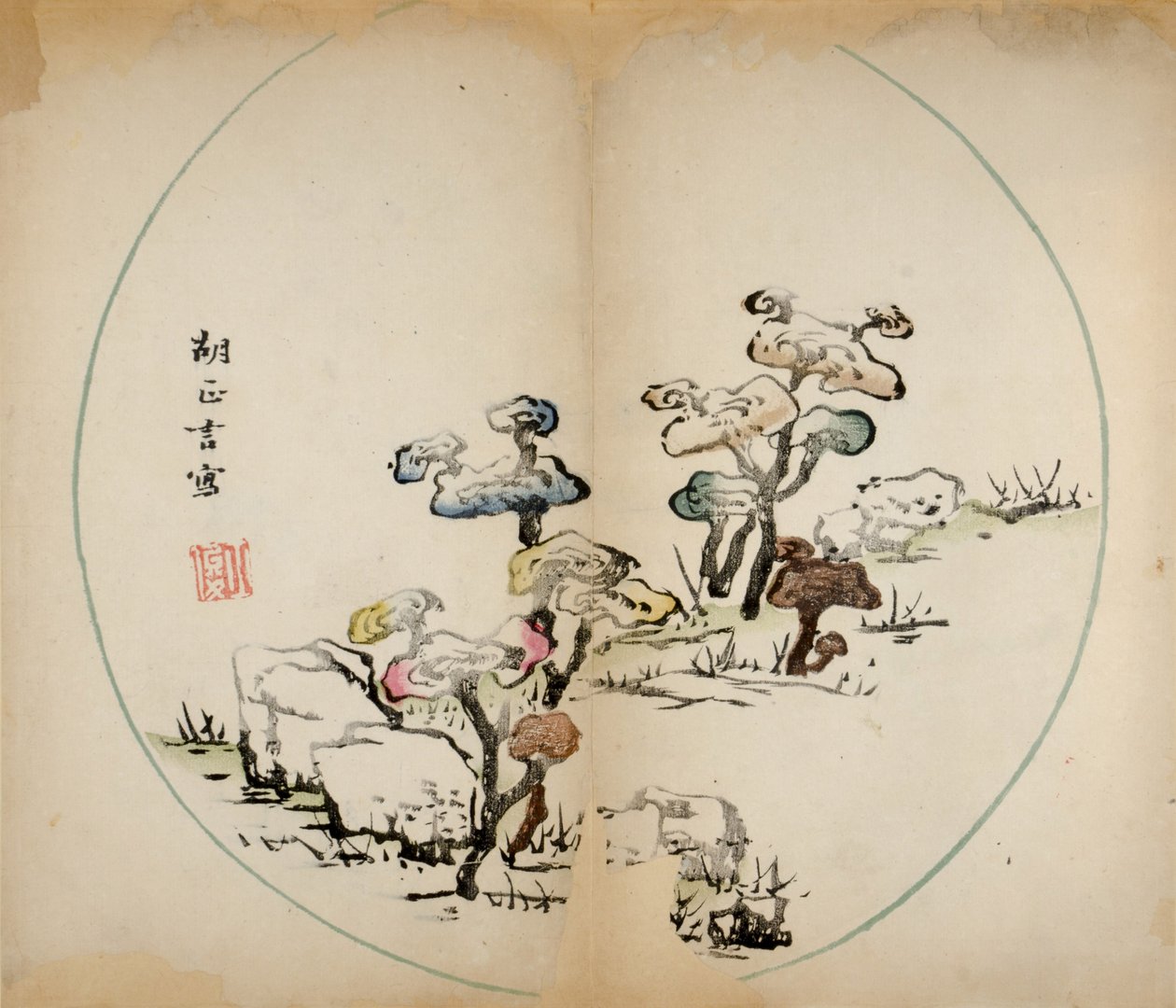 Ten Bamboo Studio Prints, 1643 (puupalikka) tekijältä Chinese School