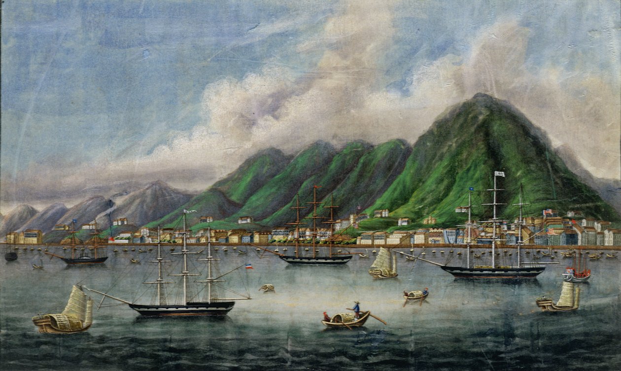 Victoria Island, Hong Kong, noin 1865 tekijältä Chinese School