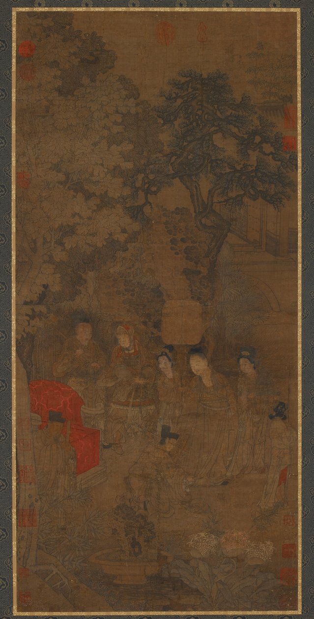Xin Pi Tugging the Emperors Robe, Yuan tai varhainen Ming-dynastia tekijältä Chinese School