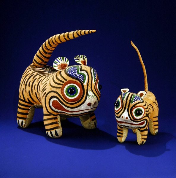 Tigers (maalattu kangas) (katso myös 235788) tekijältä Ching Period Chinese School