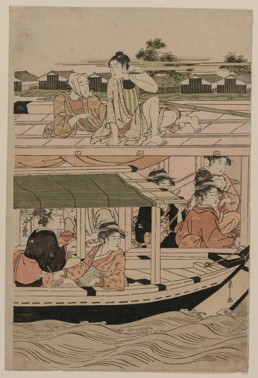 Veneilyjuhlat Sumida-joella tekijältä Chobunsai Eishi
