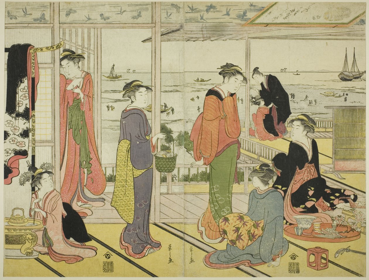 Shinagawa (Shinagawa Norosho) tekijältä Chobunsai Eishi