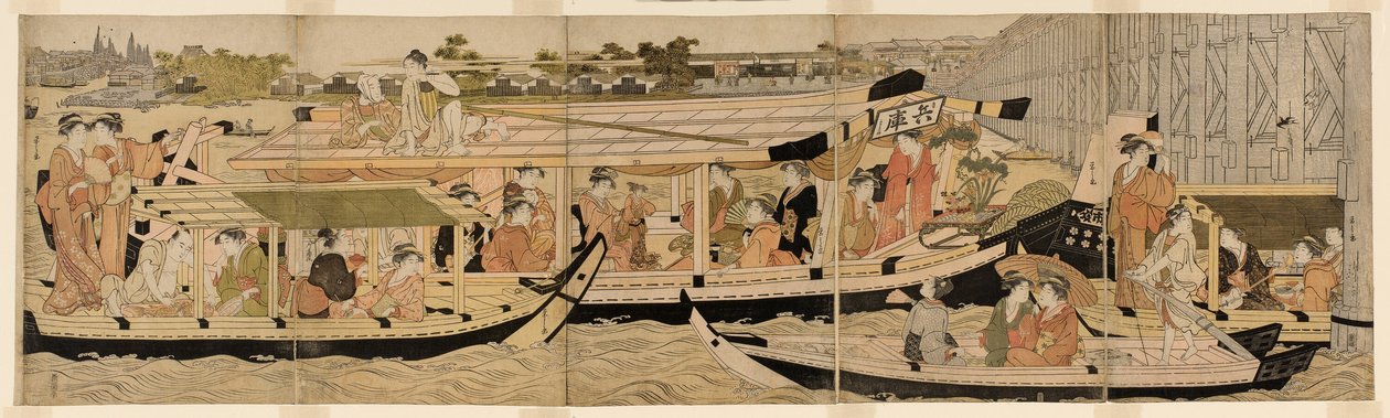 Huviveneet Sumida-joella tekijältä Chobunsai Eishi