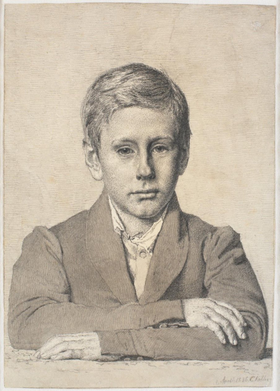 Muotokuva puunhakkaaja Henrik Clausenista (1825-1904) lapsena tekijältä Christen Købke