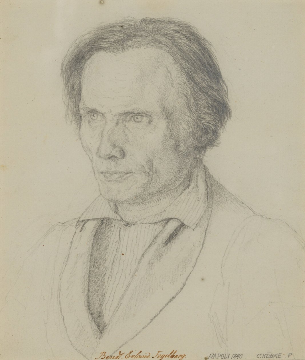 Bengt Erland Fogelberg (1786–1854), kuvanveistäjä, 1839 tekijältä Christen Købke